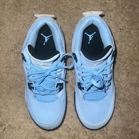 Air Jordan 4 Retro University Blue PS pre school - Picture 2 of 13